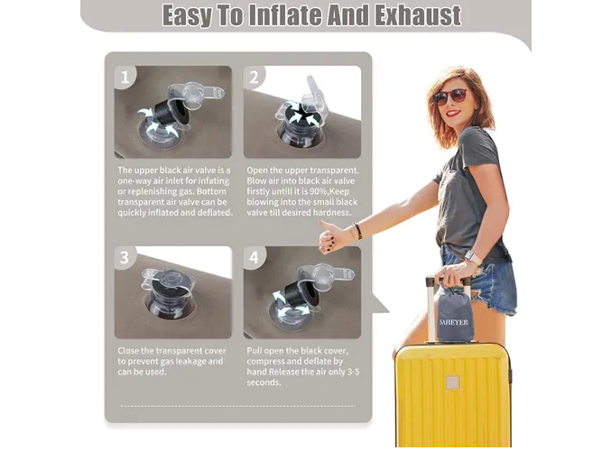 Foto 5 | Almohada Inflable De Viaje Xtellar: Descanso Premium Para Viajeros