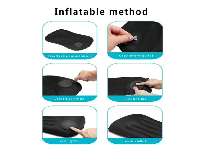 Foto 4 pulgar | Xtellar Almohada De Viaje Inflable Y Comprimible - Su Mejor Compañera De Aventuras Exteriores