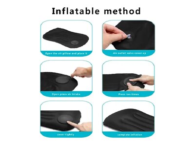 Foto 3 | Xtellar Almohada De Viaje Inflable Y Comprimible - Su Mejor Compañera De Aventuras Exteriores