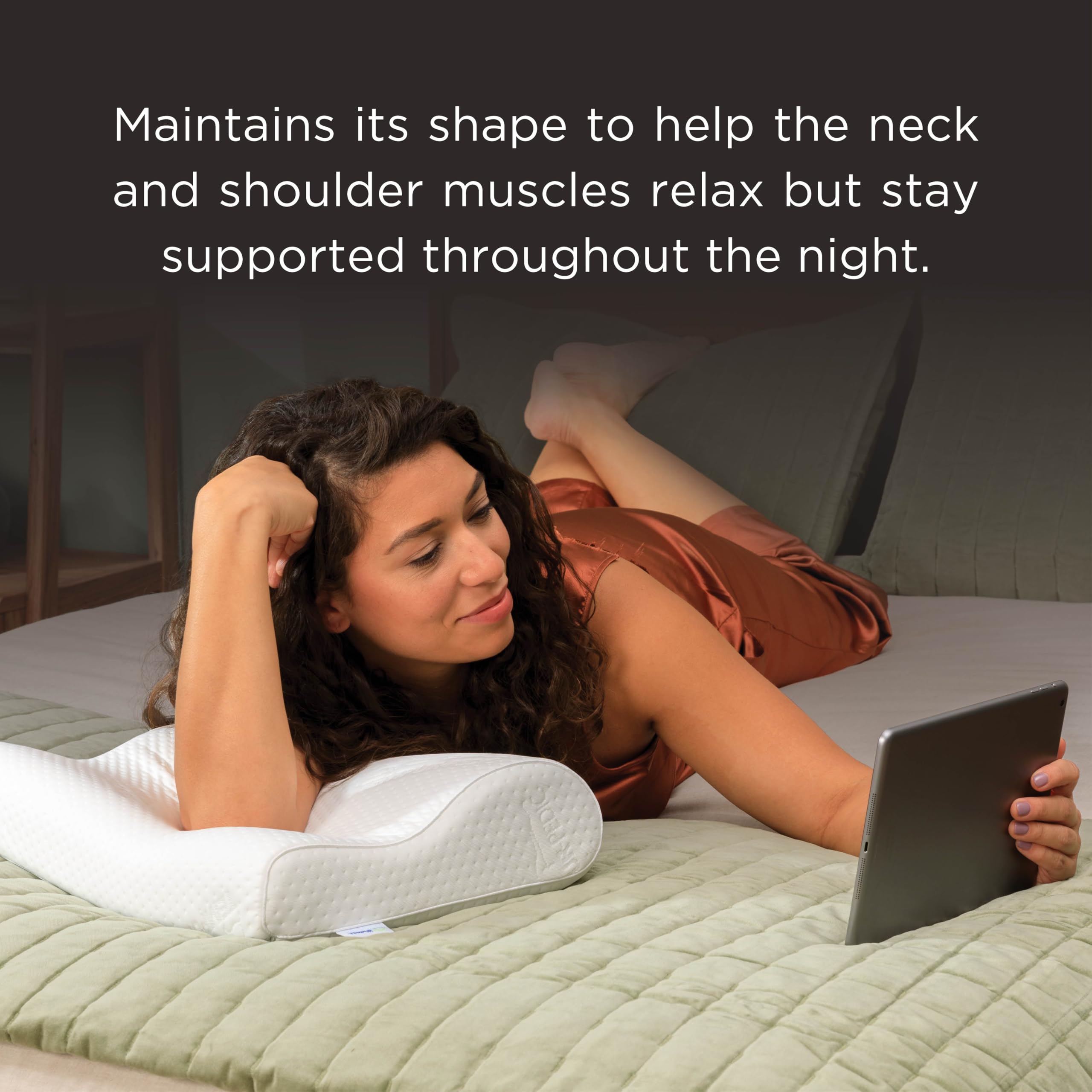 Foto 7 pulgar | Almohada Cervical Tempur-pedic Tempur-ergo De Perfil Grande Blanca - Venta Internacional.