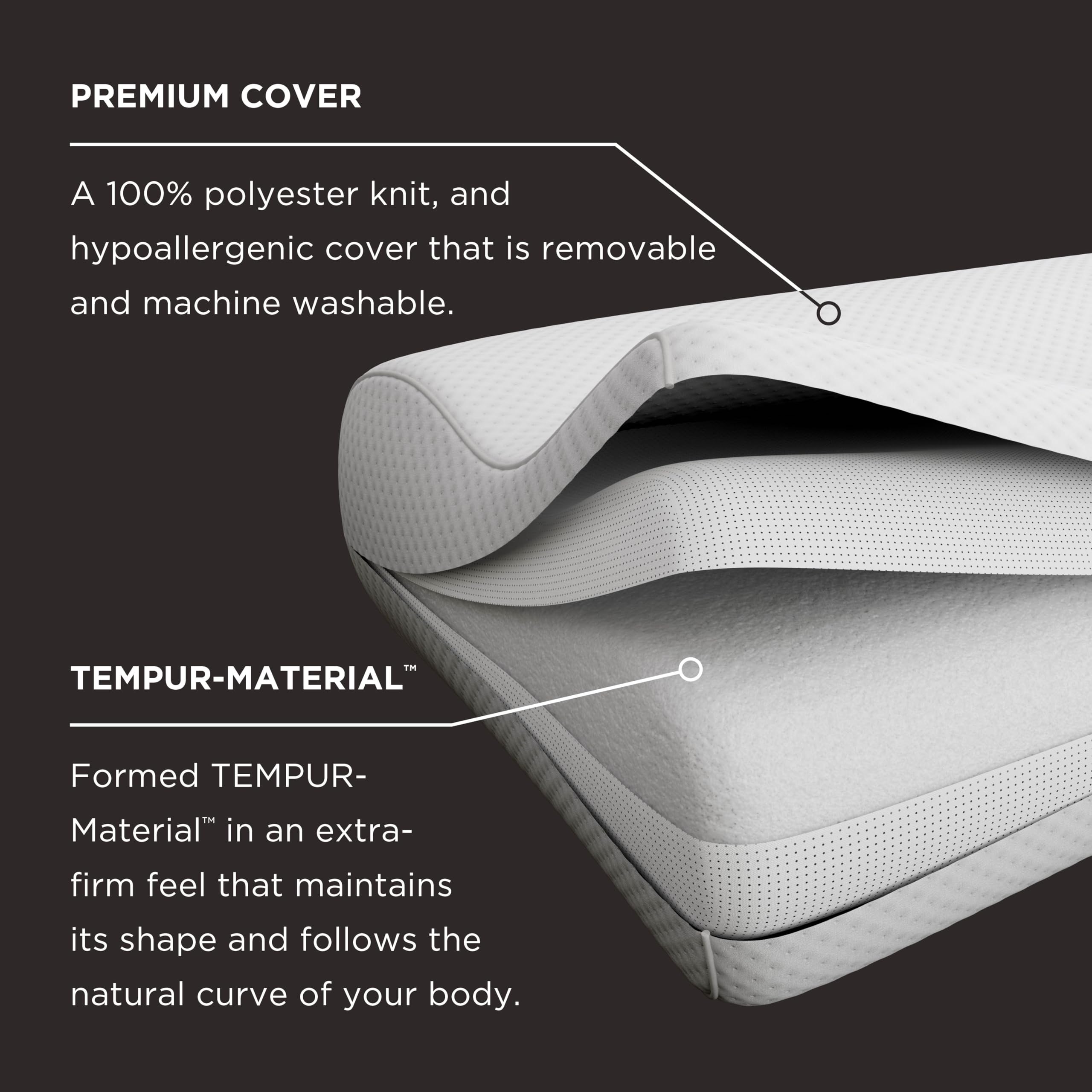 Foto 7 | Almohada Cervical Tempur-pedic Tempur-ergo De Perfil Grande Blanca - Venta Internacional.