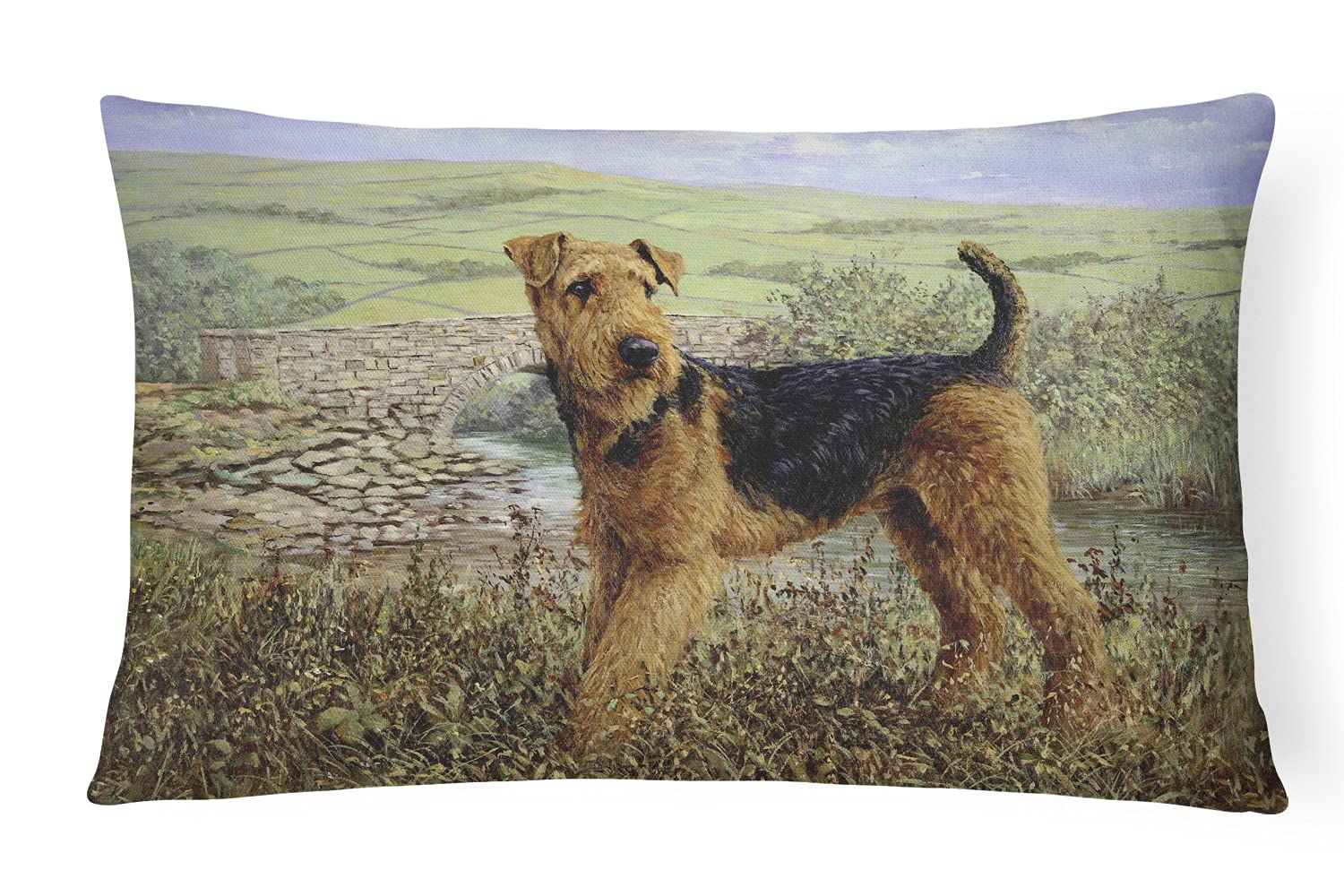 Foto 2 pulgar | Almohada Decorativa Caroline's Treasures Airedale Terrier - Venta Internacional.