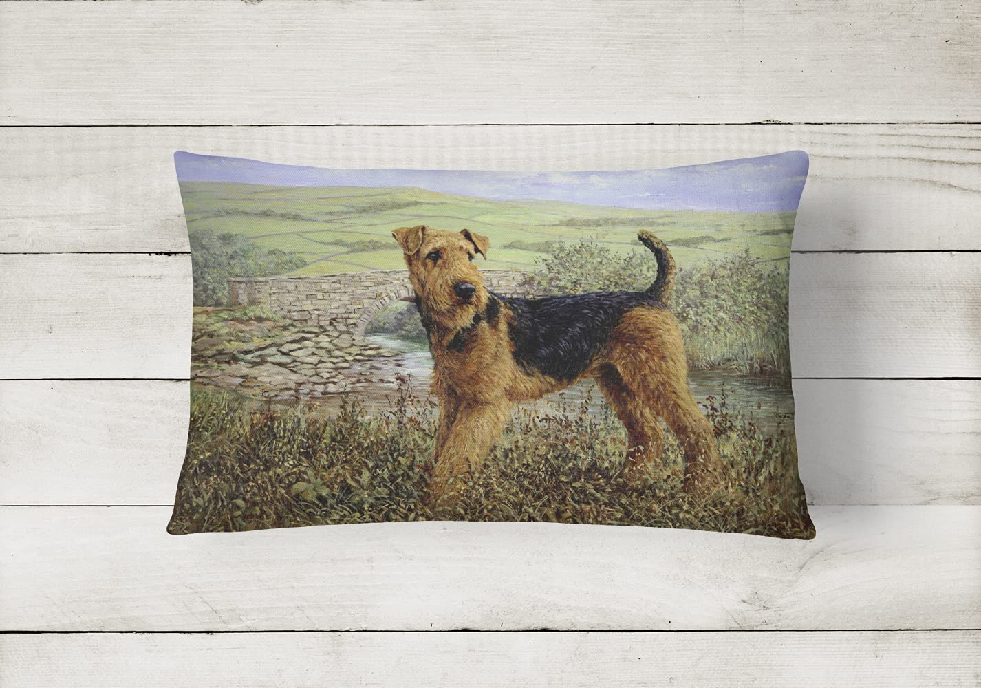Foto 3 pulgar | Almohada Decorativa Caroline's Treasures Airedale Terrier - Venta Internacional.
