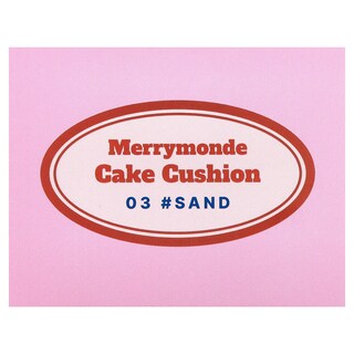 Foto 2 | Cojín Para Tartas Merrymonde Spf 40 Pa++ 03 Sand 11 G (x2) - Venta Internacional.