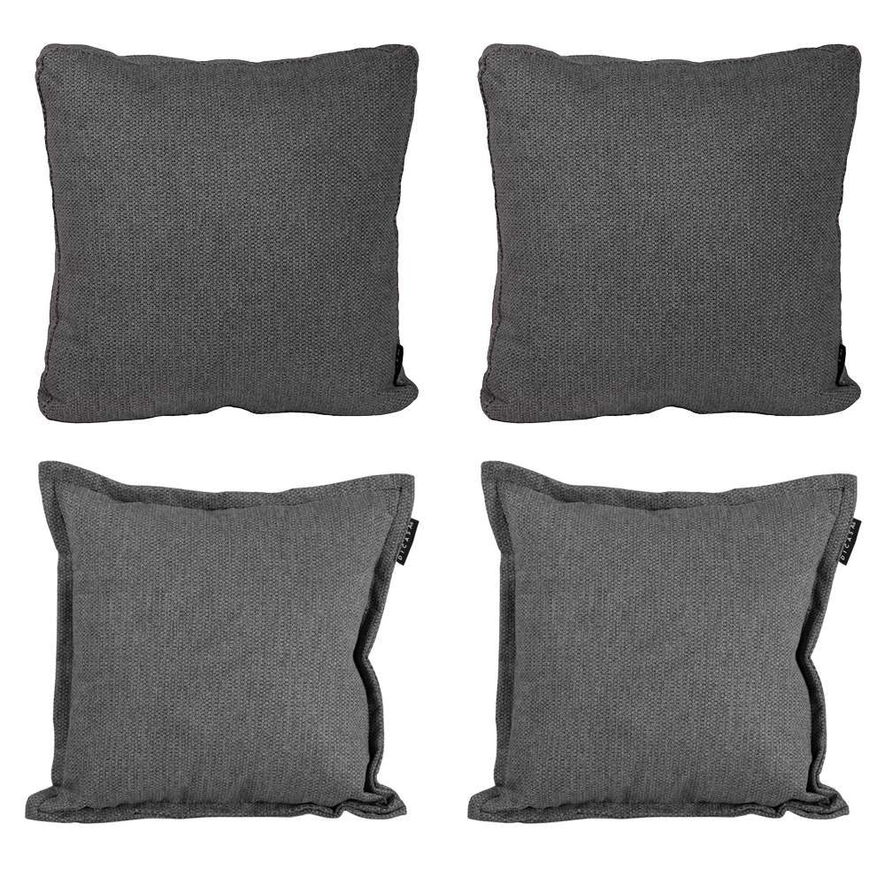 Foto 2 pulgar | Set De 4 Cojines Decorativos Dicasa Gris 2 Kappa + 2 Zita