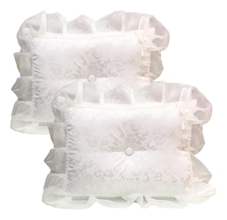 Foto 1 | Cojines Para Boda Matrimonio Hincarse + Caja Brocad Blanco Blanco Floreado