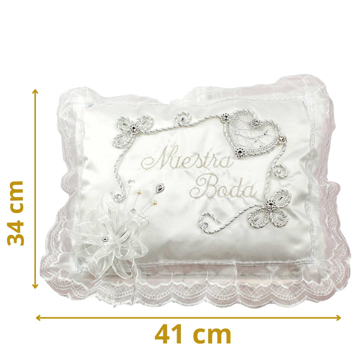 Foto 2 | Cojines Boda Matrimonio Hincarse + Incluyen Caja Corazones