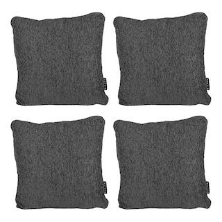 Foto 1 | Set De 4 Cojines Decorativo Dicasa Zita Gris Oscuro