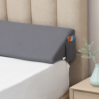 Foto 1 | Almohada En Forma De Cuña Vekkia Tamaño Completo Con Relleno De Huecos Para Cabecero Gris - Venta Internacional.