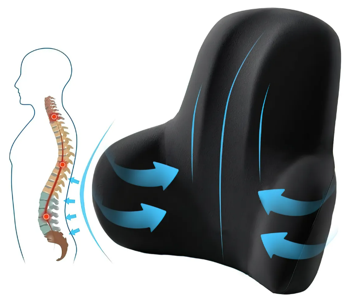 Foto 5 pulgar | Xtellar Cojín Lumbar Premium Con Espuma De Memoria - Confort Superior Para Hogar  Coche Y Oficina