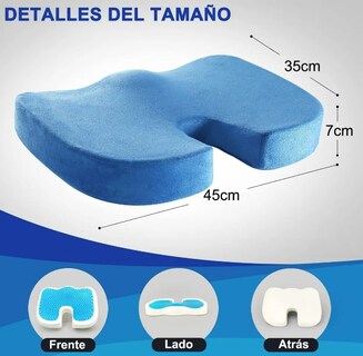 Foto 3 | Xtellar Almohadilla Lumbar Respaldo De Gel Y Espuma Viscoelástica - Confort Superior Para Tu Cuerpo