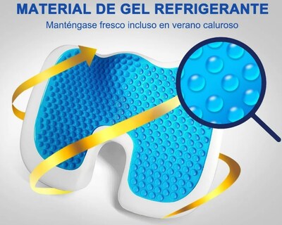 Foto 4 | Xtellar Almohadilla Lumbar Respaldo De Gel Y Espuma Viscoelástica - Confort Superior Para Tu Cuerpo