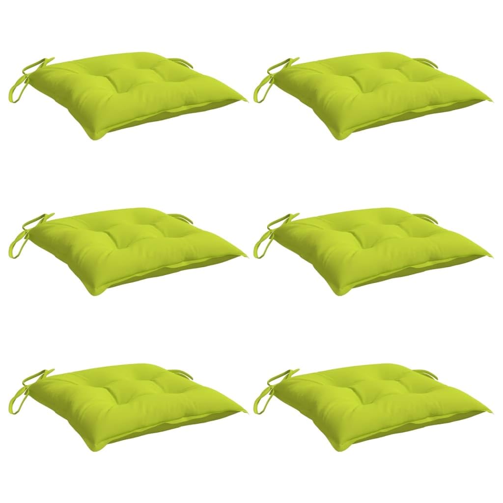 Foto 4 | Cojines Para Silla Vidaxl  Tela Verde Brillante  40 X 40 X 7 Cm  6 Unidades - Venta Internacional.