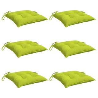 Foto 4 | Cojines Para Silla Vidaxl Tela Verde Brillante 40 X 40 X 7 Cm 6 Unidades - Venta Internacional.