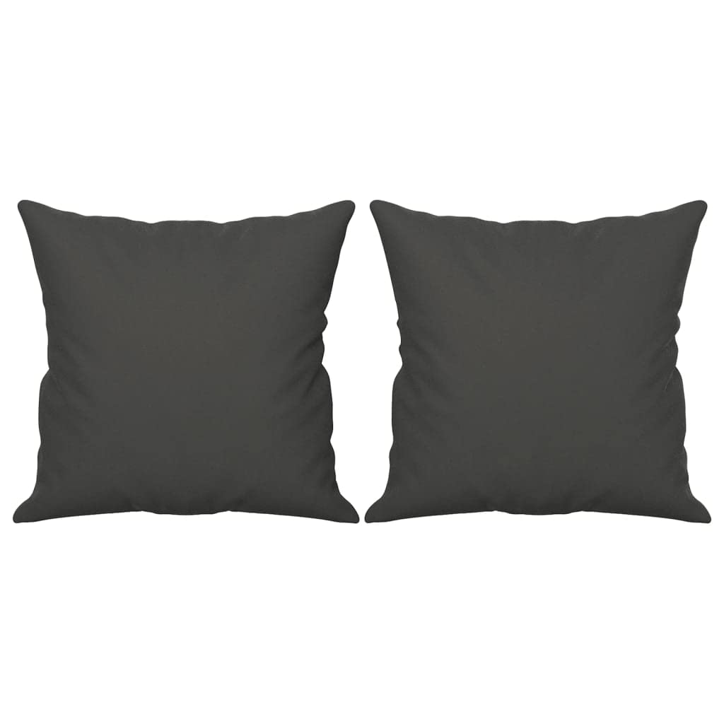 Foto 3 pulgar | Colcha Cuadrada Pillow Vidaxl  2 Unidades Con Inserto De Microfibra Gris Oscuro - Venta Internacional.