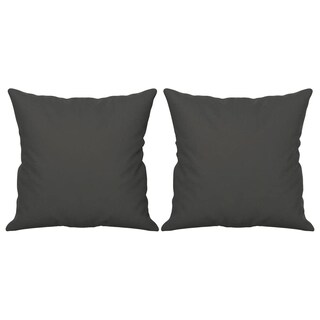 Foto 2 | Colcha Cuadrada Pillow Vidaxl 2 Unidades Con Inserto De Microfibra Gris Oscuro - Venta Internacional.