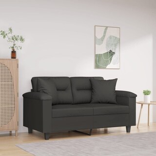 Foto 3 | Colcha Cuadrada Pillow Vidaxl 2 Unidades Con Inserto De Microfibra Gris Oscuro - Venta Internacional.