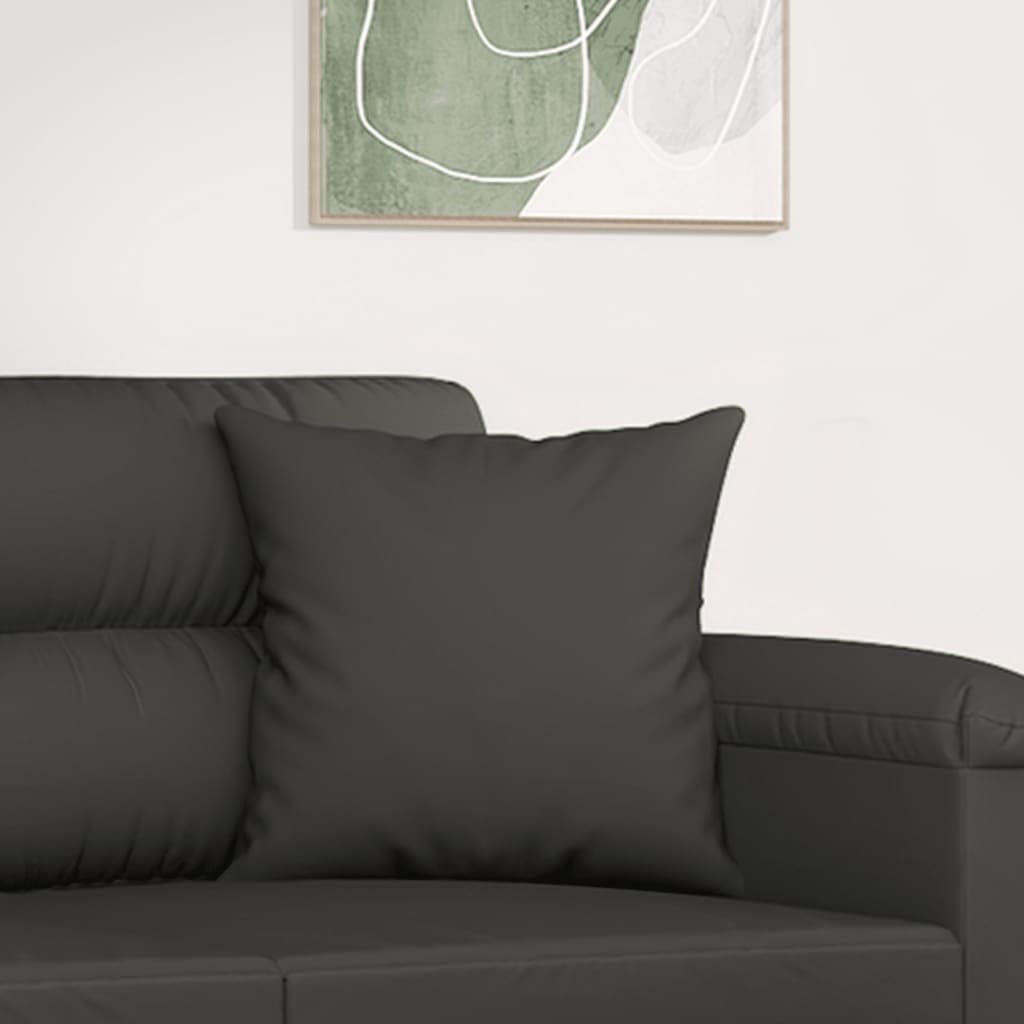 Foto 5 pulgar | Colcha Cuadrada Pillow Vidaxl  2 Unidades Con Inserto De Microfibra Gris Oscuro - Venta Internacional.