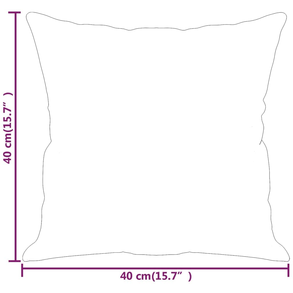 Foto 6 pulgar | Colcha Cuadrada Pillow Vidaxl  2 Unidades Con Inserto De Microfibra Gris Oscuro - Venta Internacional.