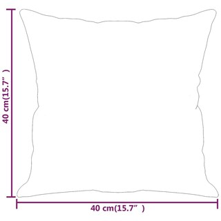 Foto 5 | Colcha Cuadrada Pillow Vidaxl 2 Unidades Con Inserto De Microfibra Gris Oscuro - Venta Internacional.