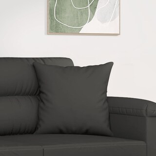 Foto 6 | Colcha Cuadrada Pillow Vidaxl 2 Unidades Con Inserto De Microfibra Gris Oscuro - Venta Internacional.
