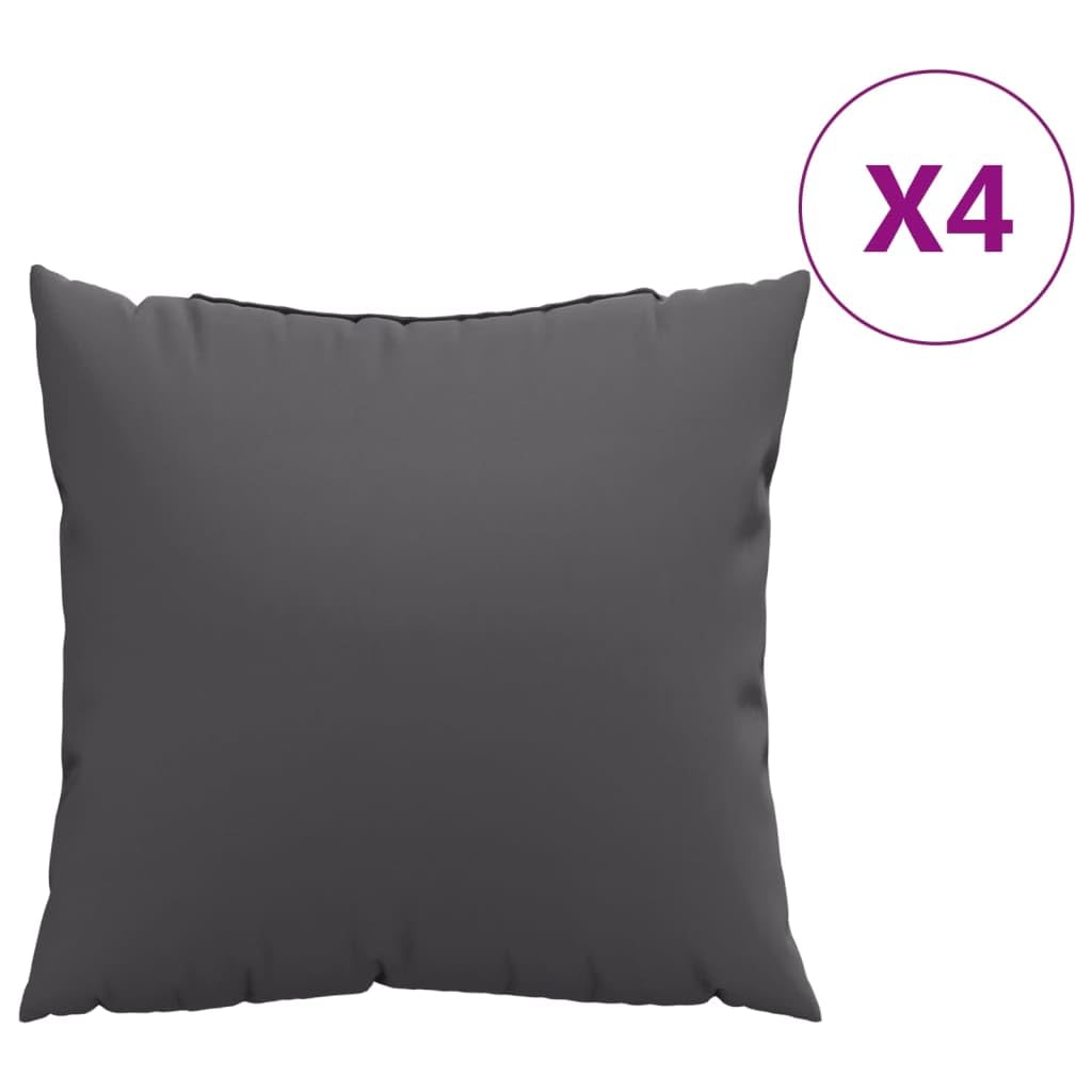 Foto 4 pulgar | Cojines Vidaxl  Cómodos  De Tela Antracita  50 X 50 Cm  Paquete De 4 - Venta Internacional.