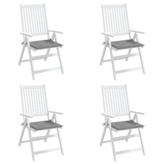Foto 5 | Cojines Para Silla Vidaxl Cómodos Exteriores Jardín Gris 40 X 40 X 3 Cm - Venta Internacional.