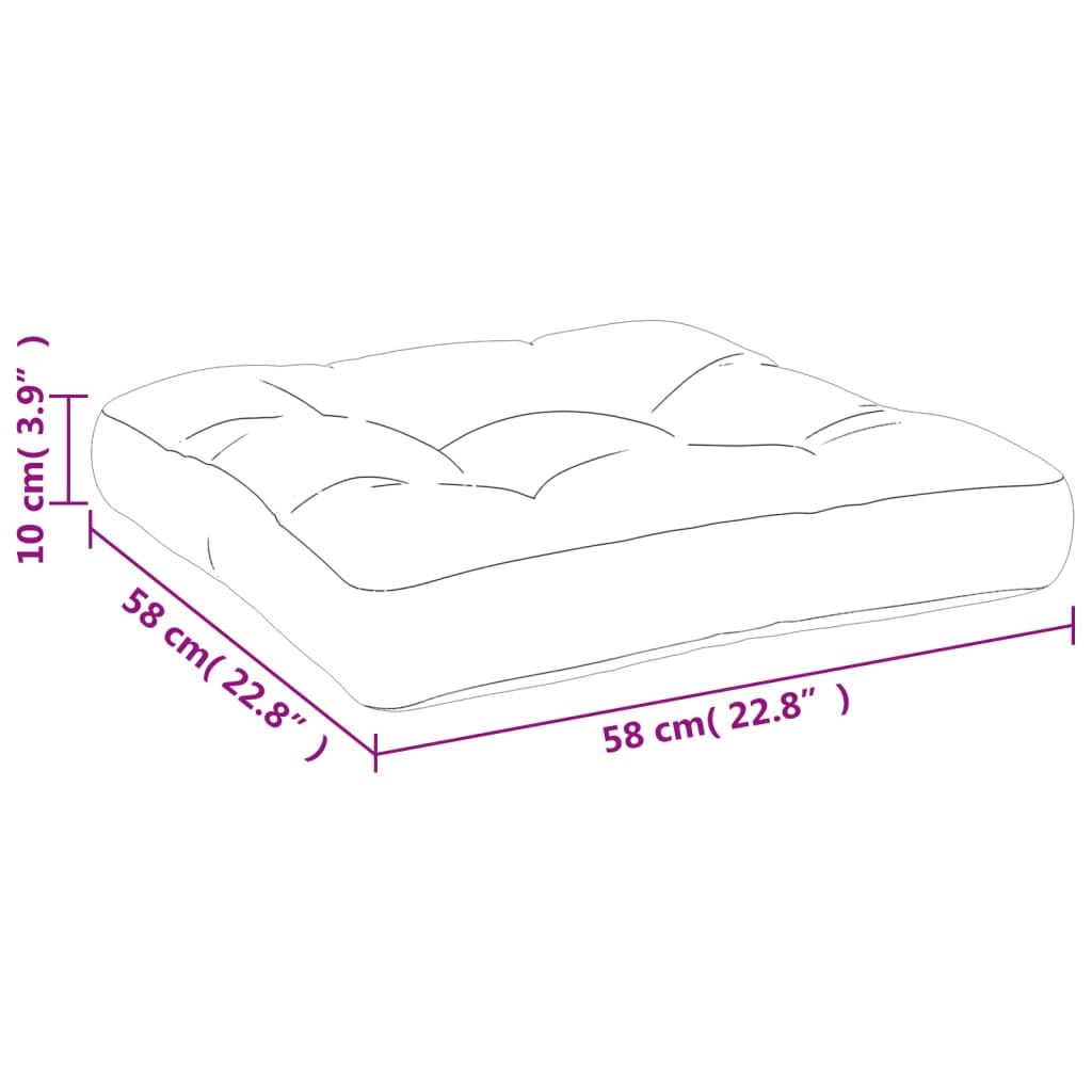 Foto 4 pulgar | Cojín Impermeable Vidaxl Gris 58 X 58 X 10 Cm - Venta Internacional.