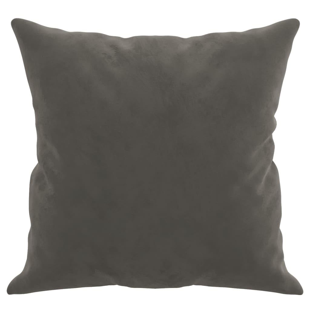 Foto 6 pulgar | Juego De 2 Cojines Vidaxl De Terciopelo Gris Oscuro De 40 X 40 Cm - Venta Internacional.