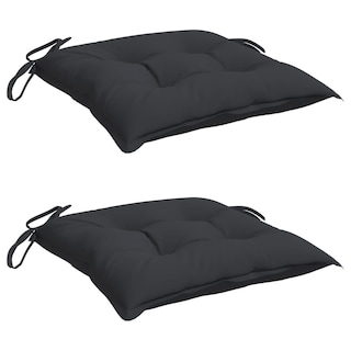 Foto 1 | Cojines para Silla VidaXL Negros 40 x 40 cm 2 Piezas - Venta Internacional