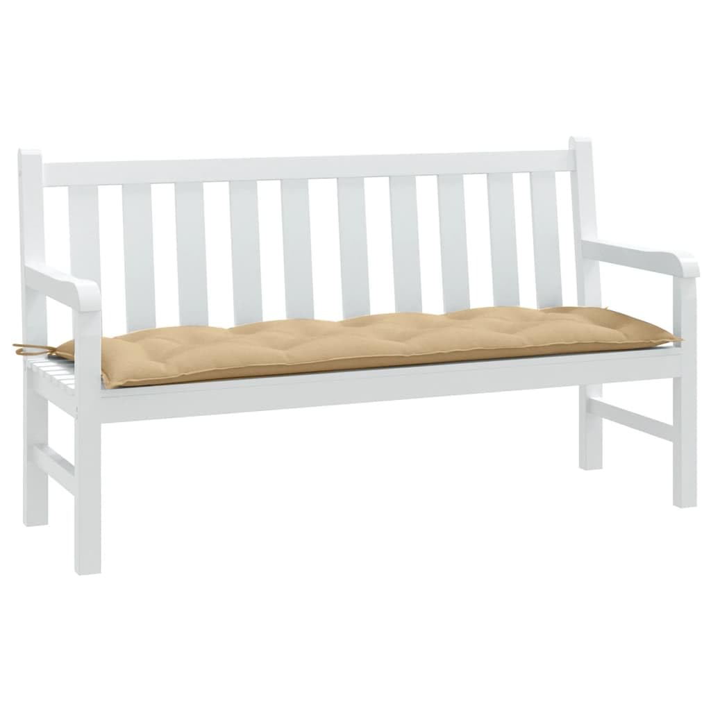 Foto 3 pulgar | Cojín Vidaxl Para Banco De Jardín  Antideslizante  Color Beige  150 X 50 X 7 Cm - Venta Internacional.
