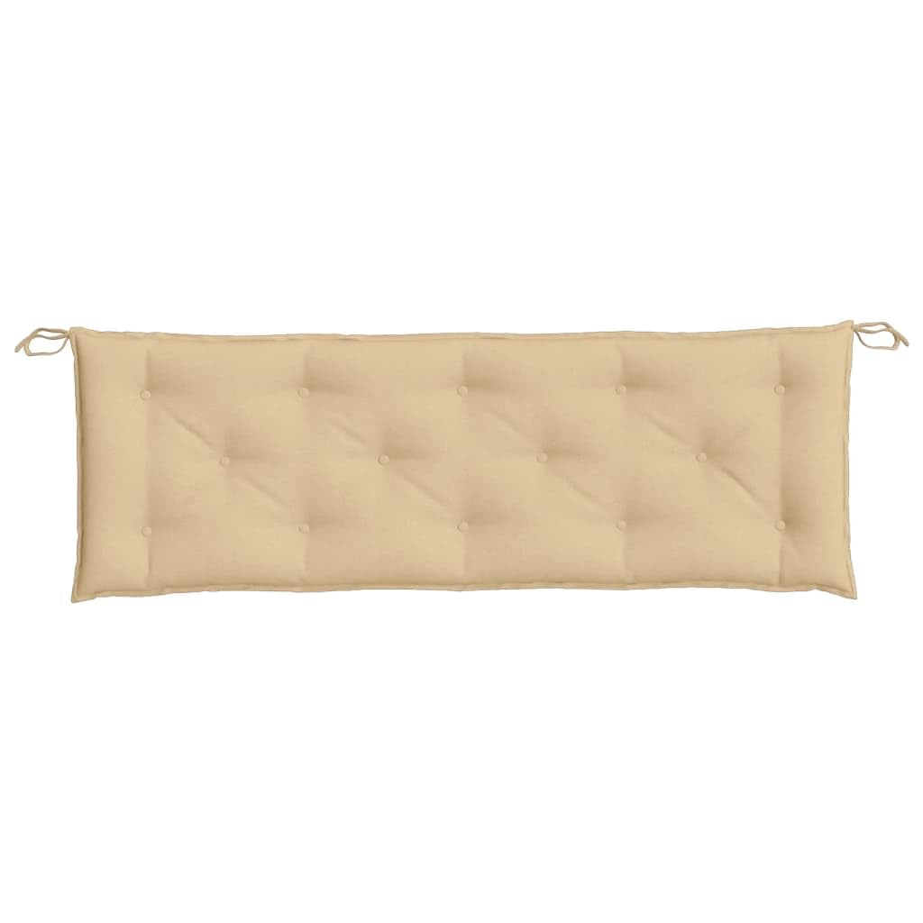 Foto 4 | Cojín Vidaxl Para Banco De Jardín  Antideslizante  Color Beige  150 X 50 X 7 Cm - Venta Internacional.