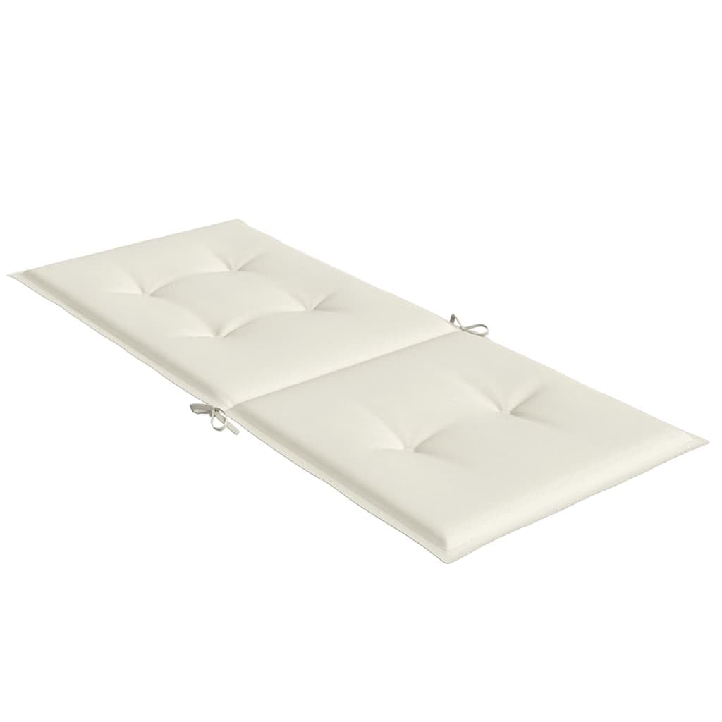 Foto 6 | Cojines Para Sillas Vidaxl  Exteriores E Interiores  Con Respaldo Alto  Crema Melange - Venta Internacional.