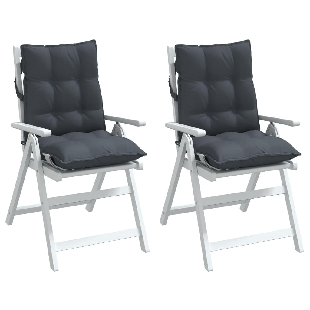 Foto 5 pulgar | Cojines Para Silla Vidaxl Lowback  Tela Oxford Antracita  2 Unidades - Venta Internacional.
