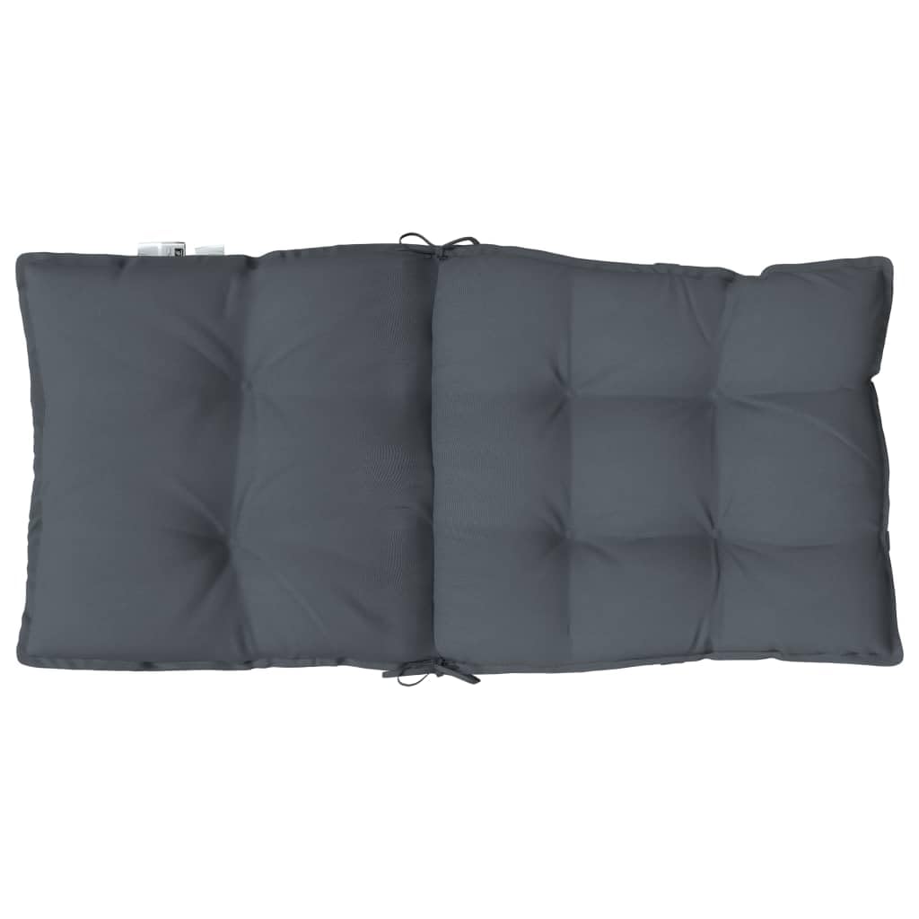 Foto 8 pulgar | Cojines Para Silla Vidaxl Lowback  Tela Oxford Antracita  2 Unidades - Venta Internacional.