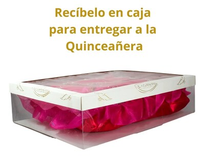 Foto 4 | Cojin Recuerdo 15 Años Fiusha Fucsia Magenta + Incluye Caja