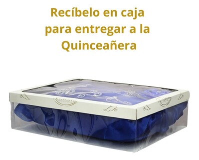 Foto 4 | Cojin Recuerdo De 15 Años Azul Rey Bordado + Incluye Caja