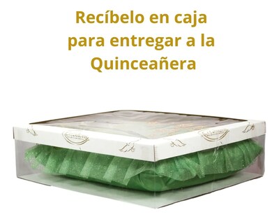 Foto 4 | Cojin Recuerdo De 15 Años Verde Olivo Cemento + Incluye Caja