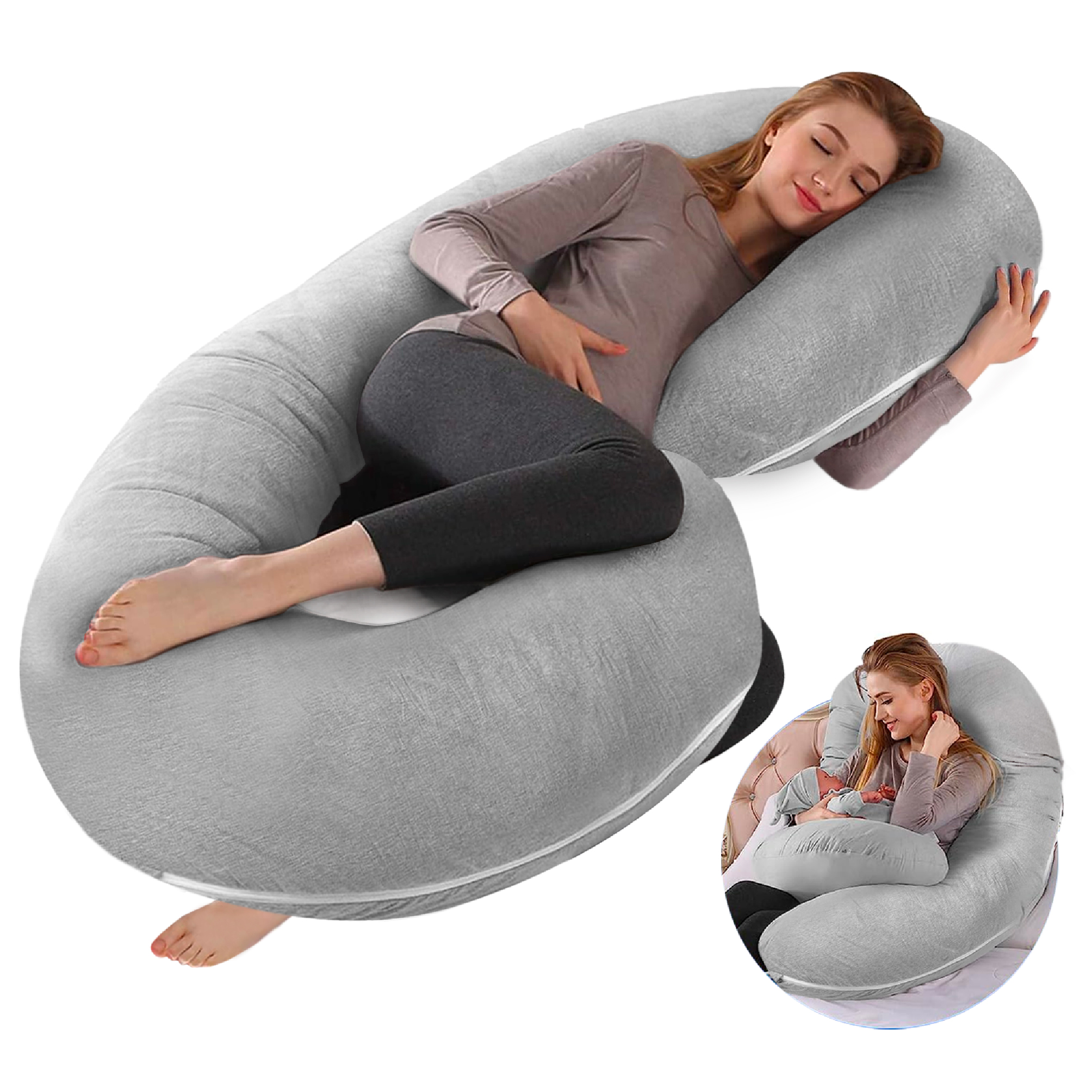 Almohada Para Embarazada Tipo C De Cuerpo Completo  Magmalife