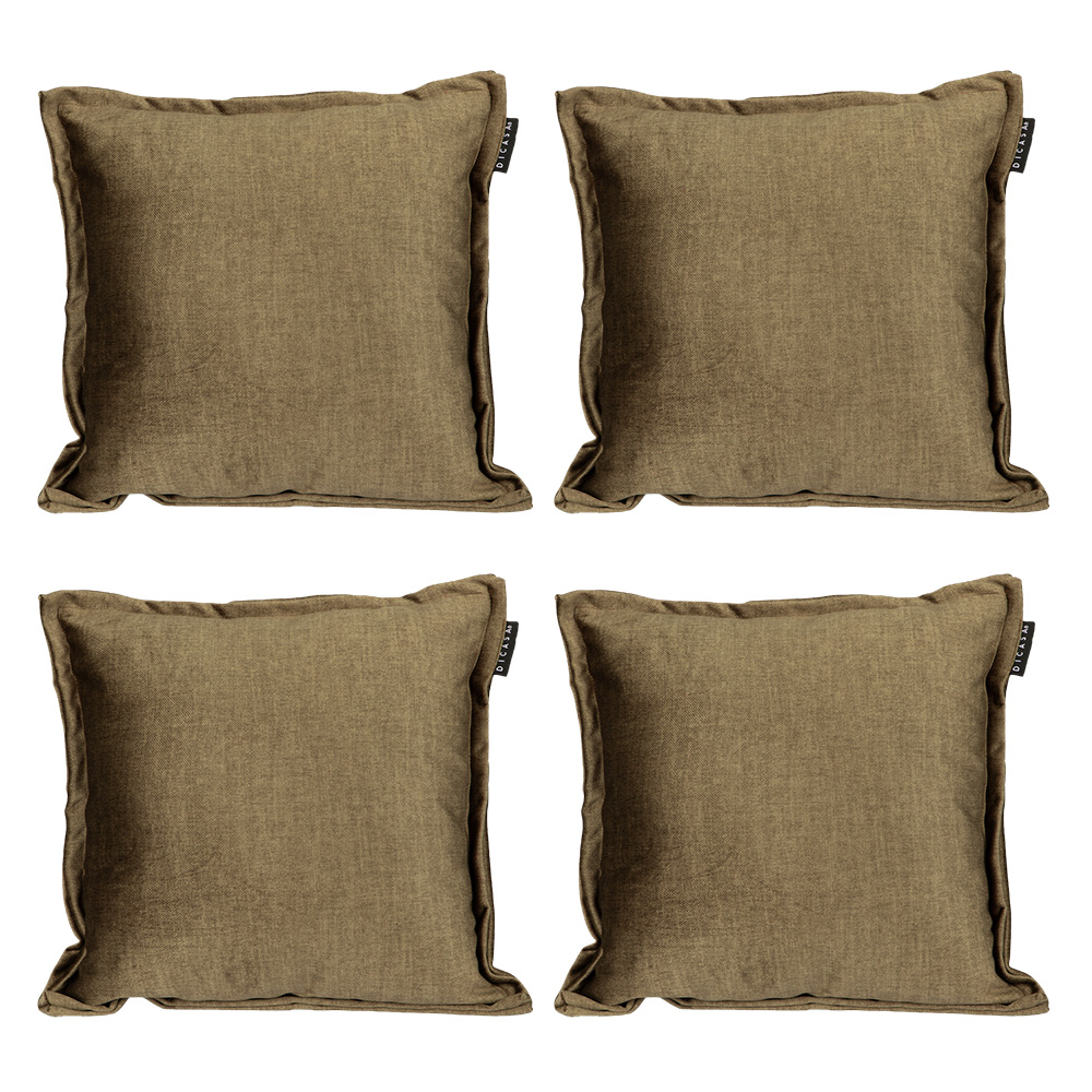 Set De 4 Cojines Decorativos Dicasa Kappa Color Verde