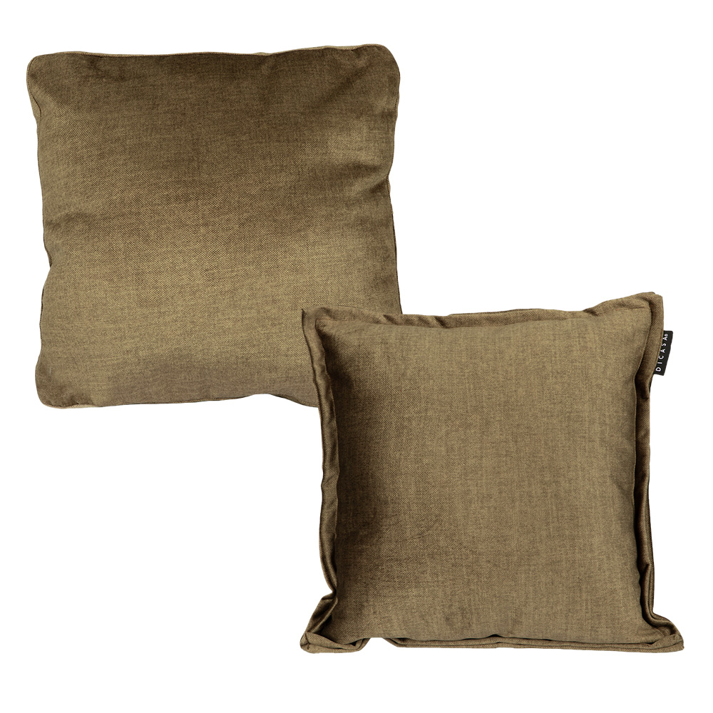 Set De 2 Cojines Decorativos Dicasa 1 Kappa + 1 Zita Color Verde