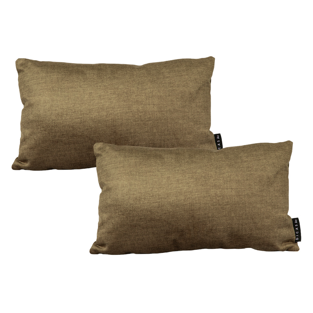 Set De 2 Cojines Decorativos Dicasa Delta Color Verde
