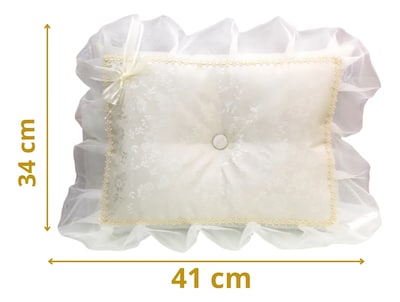Foto 2 | Cojines Para Boda Matrimonio Hincarse + Caja Brocad Beige Floreado