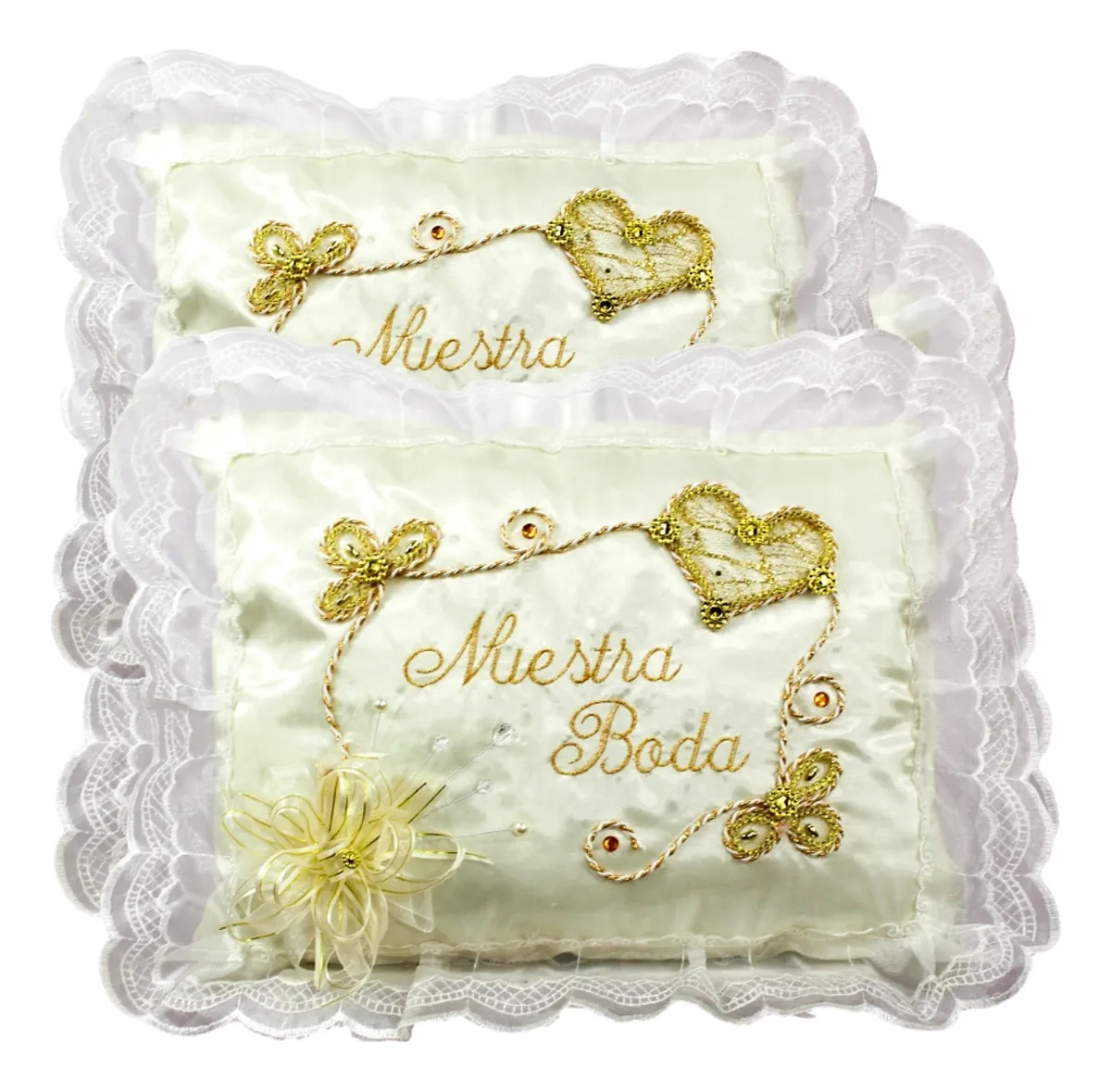 Cojines Boda Matrimonio Hincarse + Incluyen Caja Decorado