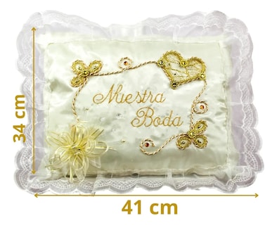 Foto 2 | Cojines Boda Matrimonio Hincarse + Incluyen Caja Decorado