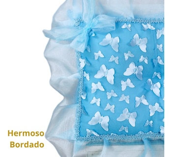 Foto 3 | Cojin Recuerdo 15 Años Azul Cielo Celeste + Incluye Caja Jv