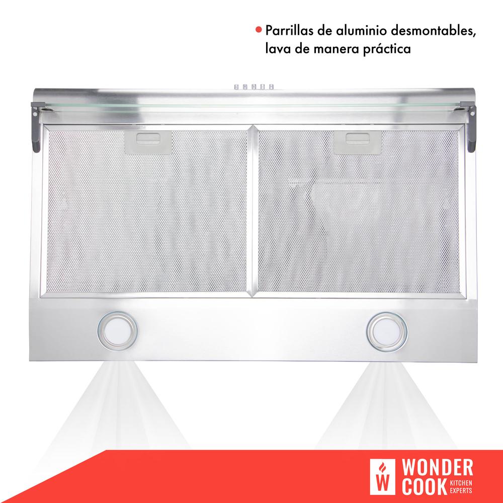 Foto 7 pulgar | Campana Wonder Cook HJCH8000CH00 Plateado de Acero Inoxidable