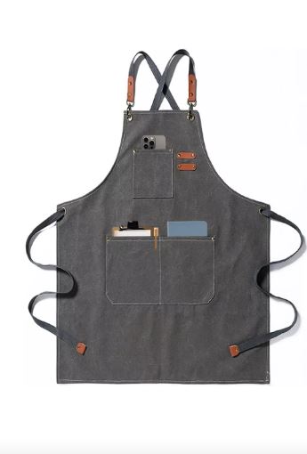 Foto 1 | Delantal Multiusos Cocina/barberia Unisex Color Gris