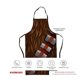 Foto 7 | Mandil Providencia Star Wars Chewbacca Doble Vista