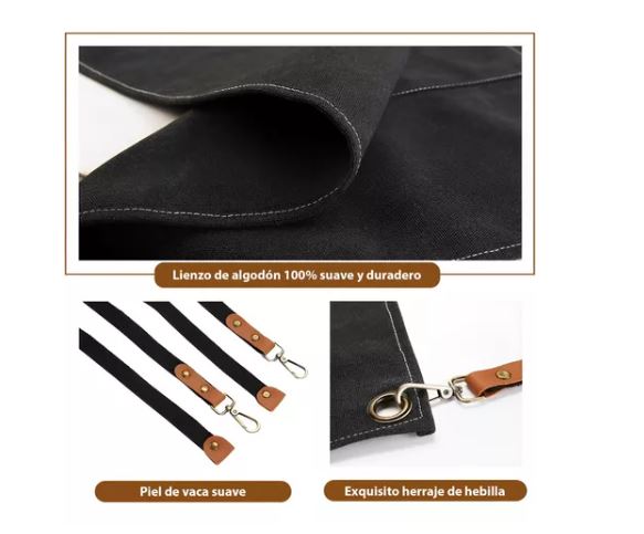 Foto 4 pulgar | Mandil Delantal Multiusos-unisex